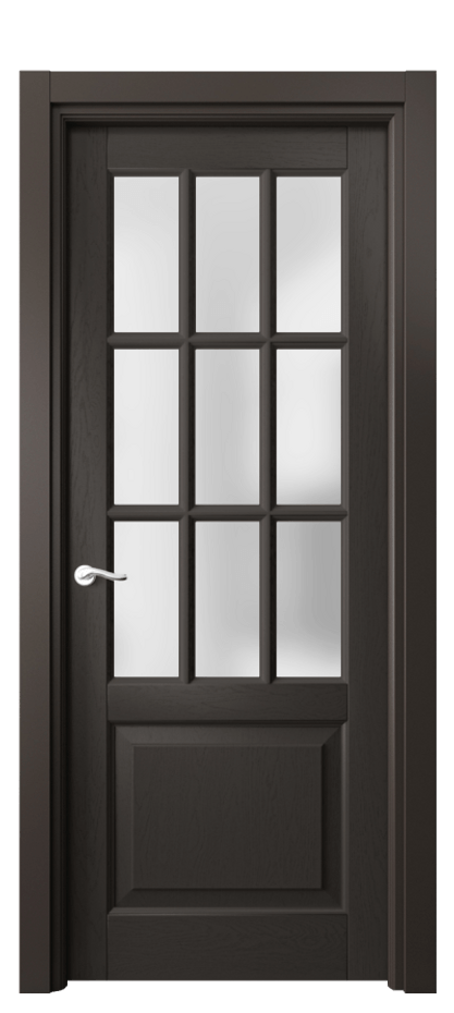 Межкомнатная дверь Lignum 0748 Дуб антрацит Сатинированное стекло Цена 24083720 so'm | Volhovec