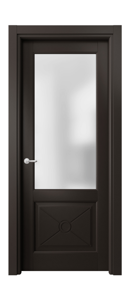 Межкомнатная дверь Тоскана Литера 6362 Матовый антрацит Сатинированное стекло Цена 106499 ₽ | Volhovec