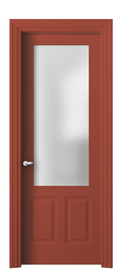 Межкомнатная дверь Esse 8522 Матовый белоснежный Сатинированное стекло Цена 77759 ₽ | Volhovec