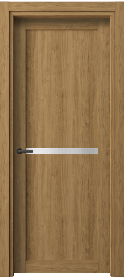 Межкомнатная дверь Нео 2112 Грецкий орех Сатинированное стекло Цена 32899 ₽ | Volhovec