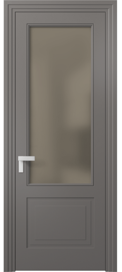 Дверь межкомнатная Rocca 8352 Матовый классический серый Сатинированное бронзовое стекло, триплекс, 8 мм Фигурный наличник МКЛС Цена 62319 ₽ Наличники уже входят в базовый комплект. Фабрика дверей Волховец 8 (800) 551 43 19 Межкомнатная дверь Rocca 8352 Матовый классический серый Сатинированное бронзовое стекло, триплекс, 8 мм Цена 62319 ₽ | Volhovec