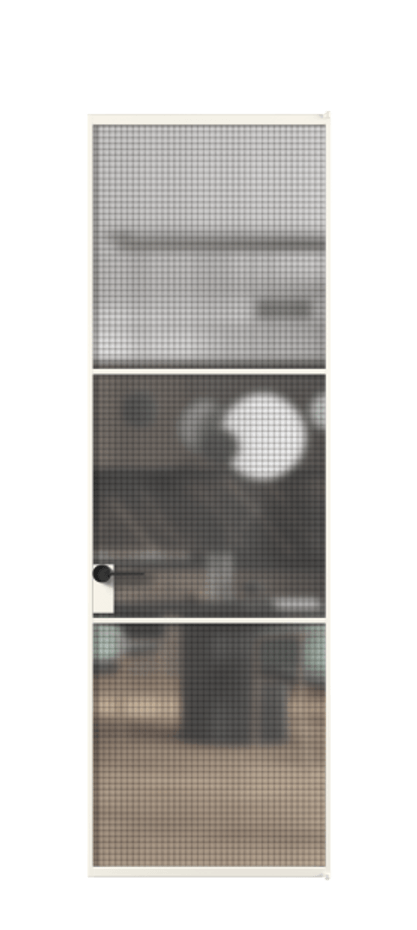 Алюминиевая дверь АЛПЛ040.03 Алюминий пудровый белый Декоративное стекло с сеткой "Mesh silver", триплекс. Без короба АПБЛ Цена 130370 Стоимость комплекта двери включает:
1. Полотно (600/650/700/750/800/850/900/950*2000-2400 мм).
2. Короб
3. Комплект фурнитуры (2 торцевые петли и магнитный замок с ответной планкой). Фабрика дверей Волховец 8 (800) 551 43 19 Алюминиевая дверь АЛПЛ040.03 Алюминий пудровый белый Декоративное стекло с сеткой "Mesh silver", триплекс Цена 130370 | Volhovec