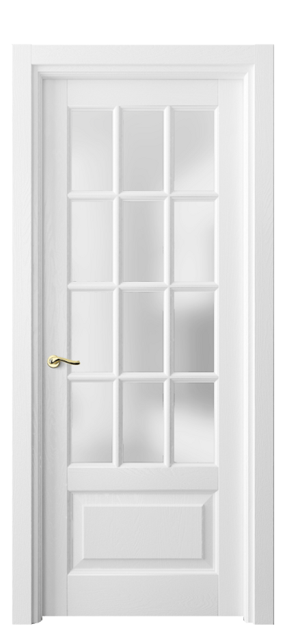 Межкомнатная дверь Lignum 0728 Дуб белоснежный Сатинированное стекло Цена 24083720 so'm | Volhovec