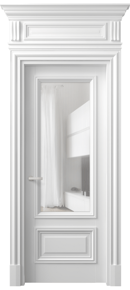 Дверь межкомнатная Antique 7306 Бук белоснежный Рифлёное стекло "Дюна", триплекс, 8 мм КЭП + Объёмный фриз + Карниз ББЛ Цена 73199 ₽ Наличники уже входят в базовый комплект. Фабрика дверей Волховец 8 (800) 551 43 19 Межкомнатная дверь Antique 7306 Бук белоснежный Рифлёное стекло "Дюна", триплекс, 8 мм Цена 73199 ₽ | Volhovec