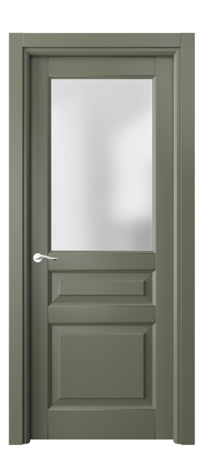 Межкомнатная дверь Lignum 0710 Бук оливковый тёмный Сатинированное стекло Цена 15509000 so'm | Volhovec