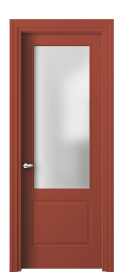 Межкомнатная дверь Esse 8552 Матовый белоснежный Сатинированное стекло Цена 77759 ₽ | Volhovec