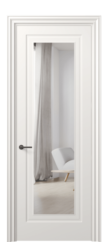 Дверь межкомнатная Mascot 8403 Матовый пудровый белый Двустороннее зеркало, триплекс Фигурный наличник МПБЛ Цена 62159 ₽ Наличники уже входят в базовый комплект. Фабрика дверей Волховец 8 (800) 551 43 19 Межкомнатная дверь Mascot 8403 Матовый пудровый белый Двустороннее зеркало, триплекс Цена 62159 ₽ | Volhovec