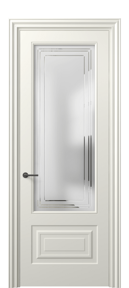 Дверь межкомнатная Mascot 8442 Матовый жемчужный Сатинированное стекло с гравировкой "Грани", триплекс Фигурный наличник МЖМ Цена 82499 ₽ Наличники уже входят в базовый комплект. Фабрика дверей Волховец 8 (800) 551 43 19 Межкомнатная дверь Mascot 8442 Матовый жемчужный Сатинированное стекло с гравировкой "Грани", триплекс Цена 82499 ₽ | Volhovec