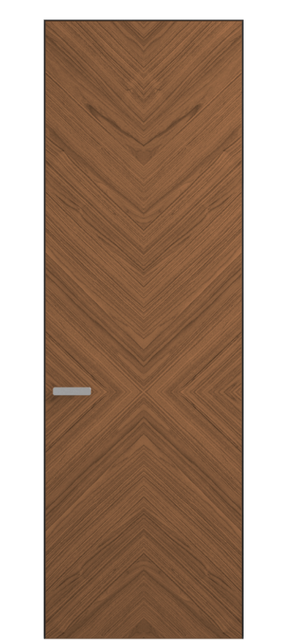 Дверь межкомнатная Rift 0205 Орех умбра матовый рифт  Скрытый короб Черный Цена 4600 AZE Наличники уже входят в базовый комплект. Фабрика дверей Волховец 8 (800) 551 43 19 Межкомнатная дверь Rift 0205 Орех умбра матовый рифт  Цена 4600 AZE | Volhovec