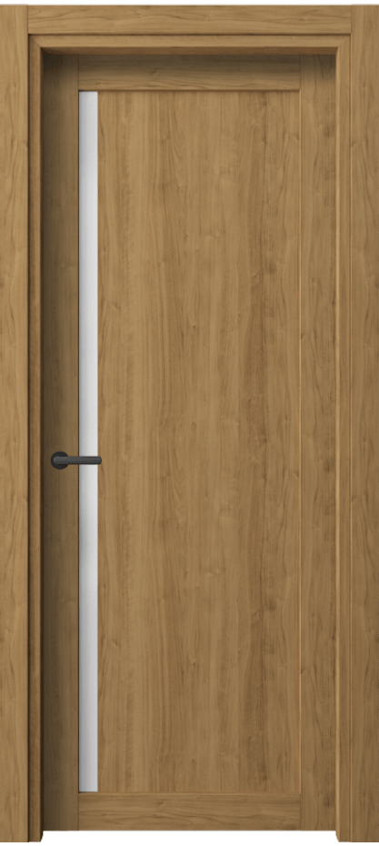 Межкомнатная дверь Нео 2110 Грецкий орех Сатинированное стекло Цена 32899 ₽ | Volhovec