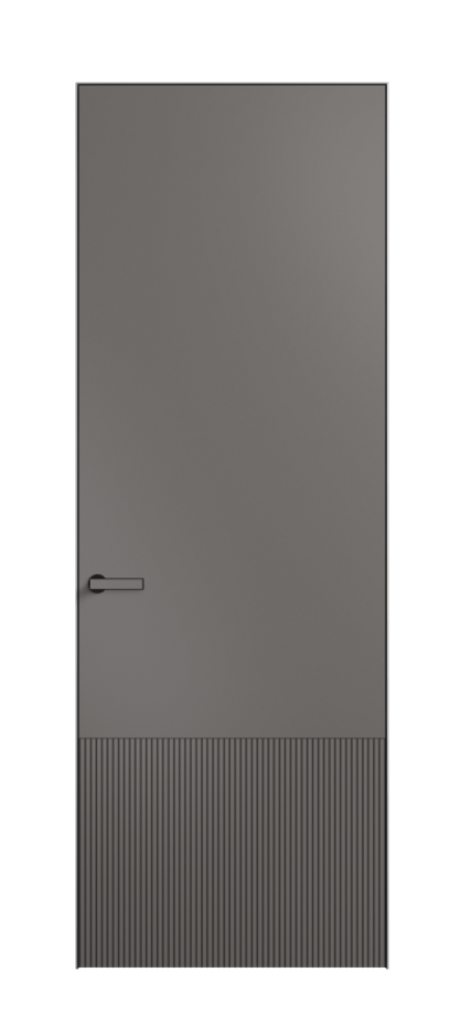 Дверь межкомнатная Velvet 8202 Матовый классический серый. Скрытый короб Черный Цена 48951 . Фабрика дверей Волховец 8 (800) 551 43 19 Межкомнатная дверь Velvet 8202 Матовый классический серый. Цена 48951  | Volhovec