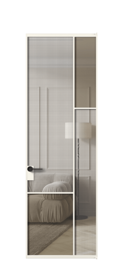 Дверь межкомнатная Mosaic АЛПЛ041.12 Алюминий пудровый белый Декоративное стекло с сеткой "Mesh silver", триплекс, 6 мм + Прозрачное бронзовое стекло, триплекс, 6 мм Без короба АПБЛ Цена 132572 Стоимость комплекта двери включает:
1. Полотно (600/650/700/750/800/850/900/950*2000-2400 мм).
2. Короб
3. Комплект фурнитуры (2 торцевые петли и магнитный замок с ответной планкой). Фабрика дверей Волховец 8 (800) 551 43 19 Межкомнатная дверь Mosaic АЛПЛ041.12 Алюминий пудровый белый Декоративное стекло с сеткой "Mesh silver", триплекс, 6 мм + Прозрачное бронзовое стекло, триплекс, 6 мм Цена 132572 ₽ | Volhovec