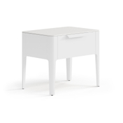 Тумба прикроватная Piega 1 ящик Матовый светло-серый