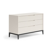 Комод Velvet 3 ящика Матовый облачно-серый