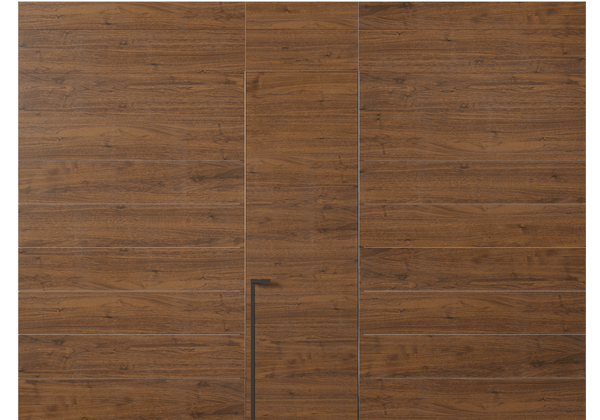 Панели для отделки стен Стеновая панель в древесной отделке Орех медный матовый. Цвет Орех медный матовый. Материал Шпон Naturwood. Коллекция Древесные отделки. Картинка.