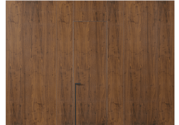 Панели для отделки стен Стеновая панель в древесной отделке Орех медный матовый. Цвет Орех медный матовый. Материал Шпон Naturwood. Коллекция Древесные отделки. Картинка.