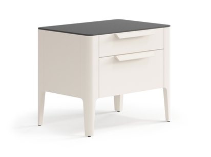 Мебель Тумба прикроватная Piega 2 ящика. Цвет Матовый бежево-серый. Материал Гладкая эмаль. Коллекция Тумба прикроватная Piega 2 ящика. Фото. Мебель Тумба прикроватная Piega 2 ящика. Цвет Матовый бежево-серый. Материал Гладкая эмаль. Коллекция Тумба прикроватная Piega 2 ящика. Картинка.