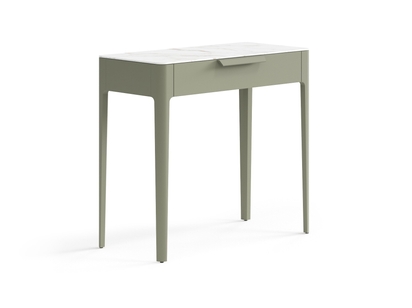 Мебель Консоль Piega 1 ящик. Цвет Матовый оливковый тёмный. Материал Гладкая эмаль. Коллекция Консоль Piega 1 ящик. Фото. Мебель Консоль Piega 1 ящик. Цвет Матовый оливковый тёмный. Материал Гладкая эмаль. Коллекция Консоль Piega 1 ящик. Картинка.
