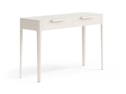 Мебель Консоль Piega 2 ящика. Цвет Матовый бежево-серый. Материал Гладкая эмаль. Коллекция Консоль Piega 2 ящика. Фото. Мебель Консоль Piega 2 ящика. Цвет Матовый бежево-серый. Материал Гладкая эмаль. Коллекция Консоль Piega 2 ящика. Картинка.