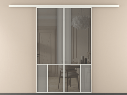 Алюминевая перегородка vd2_1 Алюминий светло-серый Серый сатин матовое + Серый прозрачное. Цвет Алюминий светло-серый. Материал Алюминий в эмали. Коллекция New Перегородка Mosaic вдоль стены двустворчатая. Фото. Алюминевая перегородка vd2_1 Алюминий светло-серый Серый сатин матовое + Серый прозрачное. Цвет Алюминий светло-серый. Материал Алюминий в эмали. Коллекция New Перегородка Mosaic вдоль стены двустворчатая. Картинка.