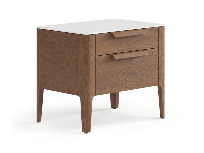 Мебель Тумба прикроватная Piega 2 ящика. Цвет Дуб каштановый матовый. Материал Массив дуба матовый. Коллекция Тумба прикроватная Piega 2 ящика. Фото. Мебель Тумба прикроватная Piega 2 ящика. Цвет Дуб каштановый матовый. Материал Массив дуба матовый. Коллекция Тумба прикроватная Piega 2 ящика. Картинка.
