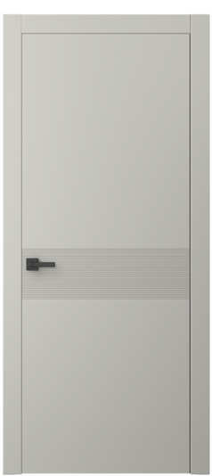 Дверь межкомнатная 8041 МТСР. Цвет Матовый тёплый серый. Материал Гладкая эмаль. Коллекция Линия. Картинка.