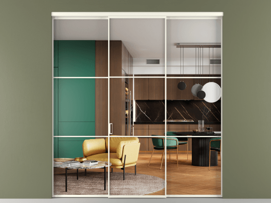 Алюминевая перегородка АЛПР 040.03_АЖМ_Crystalvision_new. Цвет Алюминий жемчужный. Материал Алюминий в эмали. Коллекция Перегородка Formato внутри проёма 3 створки. Фото. Алюминевая перегородка АЛПР 040.03_АЖМ_Crystalvision_new. Цвет Алюминий жемчужный. Материал Алюминий в эмали. Коллекция Перегородка Formato внутри проёма 3 створки. Картинка.