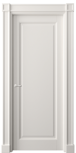 Дверь межкомнатная 6301 МПБЛ. Цвет Матовый пудровый белый. Материал Гладкая эмаль. Коллекция Тоскана Плано. Картинка.