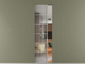 Алюминевая перегородка skr1_04_ Алюминий тёплый серый Mesh silver. Цвет Алюминий тёплый серый. Материал Алюминий в эмали. Коллекция Перегородка Formato скрытый пенал 1 створка. Фото. Алюминевая перегородка skr1_04_ Алюминий тёплый серый Mesh silver. Цвет Алюминий тёплый серый. Материал Алюминий в эмали. Коллекция Перегородка Formato скрытый пенал 1 створка. Картинка.