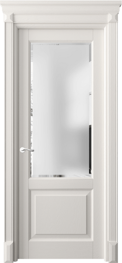 Дверь межкомнатная 0740 ДПБЛ САТ-Ф. Цвет Дуб пудровый белый. Материал Массив дуба эмаль. Коллекция Lignum. Картинка.