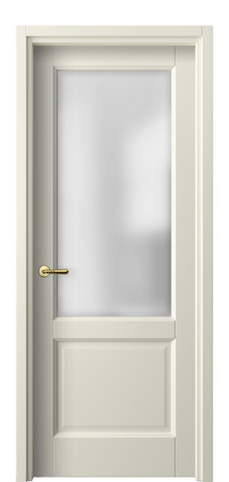 Дверь межкомнатная 1422 ММБ САТ. Цвет Матовый молочно-белый. Материал Гладкая эмаль. Коллекция Galant. Картинка.