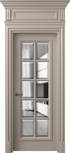 Дверь межкомнатная 7310 МБСК ДВ ЗЕР Ф. Цвет Матовый бисквитный. Материал Гладкая эмаль. Коллекция Антик. Картинка.