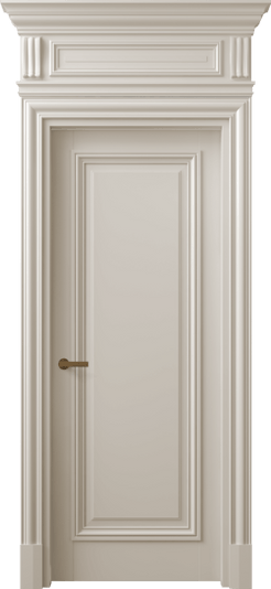 Дверь межкомнатная 7301 МСБЖ. Цвет Матовый светло-бежевый. Материал Гладкая эмаль. Коллекция Антик. Картинка.