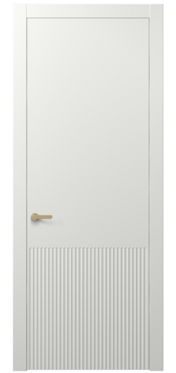 Дверь межкомнатная 8645 МССР. Цвет Матовый светло-серый. Материал Гладкая эмаль. Коллекция Alba. Картинка.