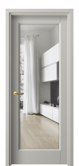 Дверь межкомнатная 1402 МТСР ПРОЗ. Цвет Матовый тёплый серый. Материал Гладкая эмаль. Коллекция Galant. Картинка.