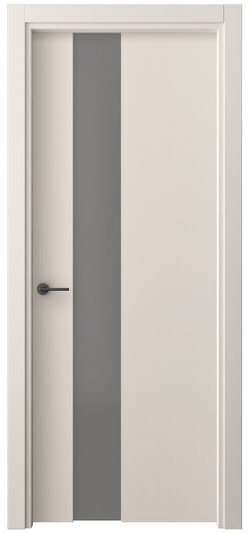 Дверь межкомнатная 4224 ПЭПБ СЕР САТ. Цвет ПЭТ пудровый бежевый. Материал ПЭТ. Коллекция Freedom. Картинка.