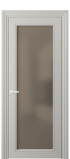 Дверь межкомнатная 8000 МТСР БР САТ. Цвет Матовый тёплый серый. Материал Гладкая эмаль. Коллекция Neo Classic. Картинка.