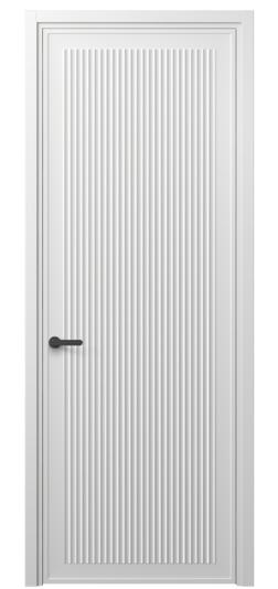 Дверь межкомнатная 8642 МБЛ . Цвет Матовый белоснежный. Материал Гладкая эмаль. Коллекция Alba. Картинка.