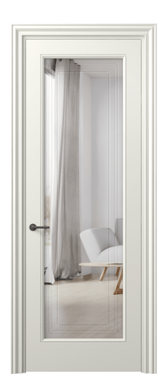 Межкомнатная дверь 8400 МЖМ Двустороннее зеркало с гравировкой. Цвет Матовый жемчужный. Материал Гладкая эмаль. Коллекция Mascot. Фото. Дверь межкомнатная 8400 МЖМ Двустороннее зеркало с гравировкой. Цвет Матовый жемчужный. Материал Гладкая эмаль. Коллекция Mascot. Картинка.