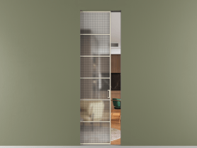 Алюминевая перегородка skr1_04_ Алюминий бежево-серый Mesh silver. Цвет Алюминий бежево-серый. Материал Алюминий в эмали. Коллекция Перегородка Formato скрытый пенал 1 створка. Фото. Алюминевая перегородка skr1_04_ Алюминий бежево-серый Mesh silver. Цвет Алюминий бежево-серый. Материал Алюминий в эмали. Коллекция Перегородка Formato скрытый пенал 1 створка. Картинка.