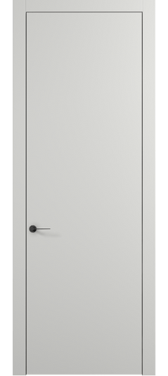 Дверь межкомнатная 0010 МССР. Цвет Матовый светло-серый. Материал Гладкая эмаль. Коллекция Planum Pro. Картинка.