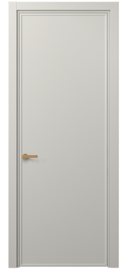 Дверь межкомнатная 8601 МТСР. Цвет Матовый тёплый серый. Материал Гладкая эмаль. Коллекция Frame. Картинка.