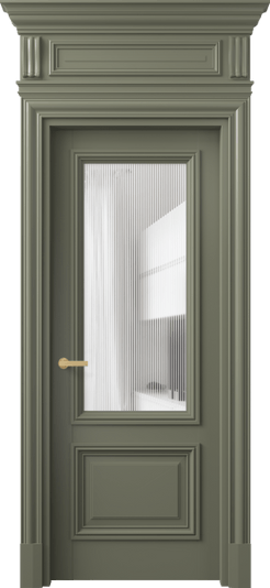 Дверь межкомнатная 7302 МОТ DUNE. Цвет Матовый оливковый тёмный. Материал Гладкая эмаль. Коллекция Антик. Картинка.