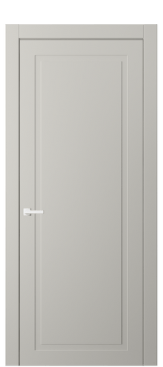 Дверь межкомнатная АКП 8001 МТСР. Цвет Матовый тёплый серый. Материал Гладкая эмаль. Коллекция Neo Classic. Картинка.