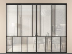 Перегородка Mosaic внутри проёма четырёхстворчатая