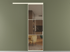 Перегородка Формато вдоль стены 1 створка