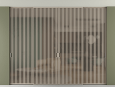 Перегородка Formato внутри проёма четырёхстворчатая со скрытым креплением в потолок