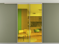 Перегородка Formato вдоль стены на потолок телескопик синхро 2