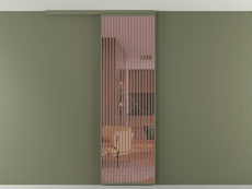 Перегородка Формато вдоль стены на потолок 1 створка