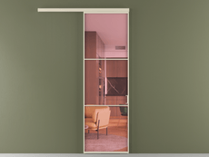 Перегородка Formato вдоль стены 1 створка